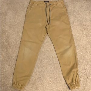Tan khaki Joggers